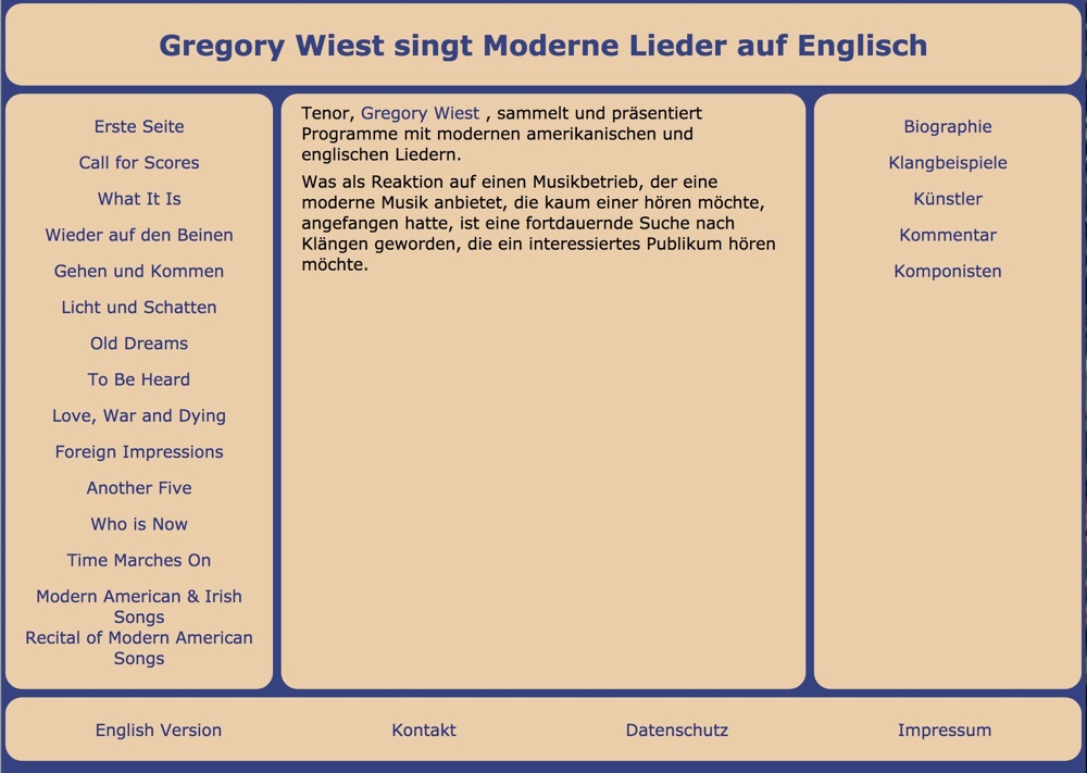 Erste Seite von gregorywiest.de, ein Klick drauf führt Sie hin.